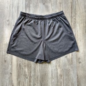 Alo Yoga gray pocket elastic waist Jogger Shorts